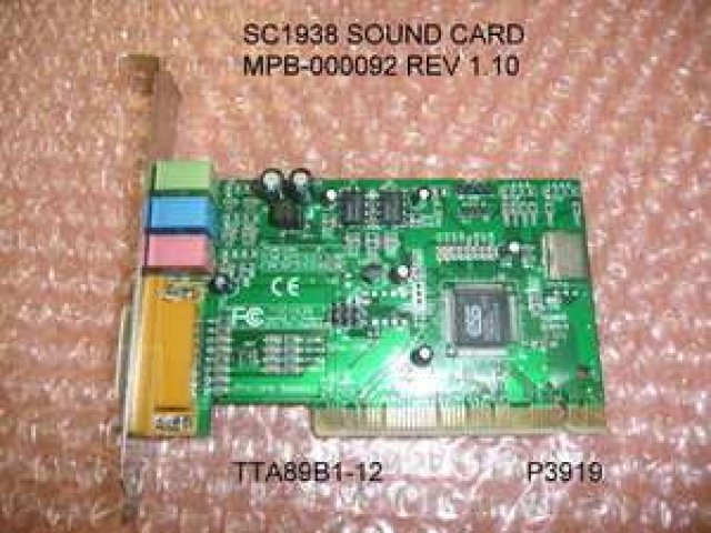 Reinstalling A Sound Card