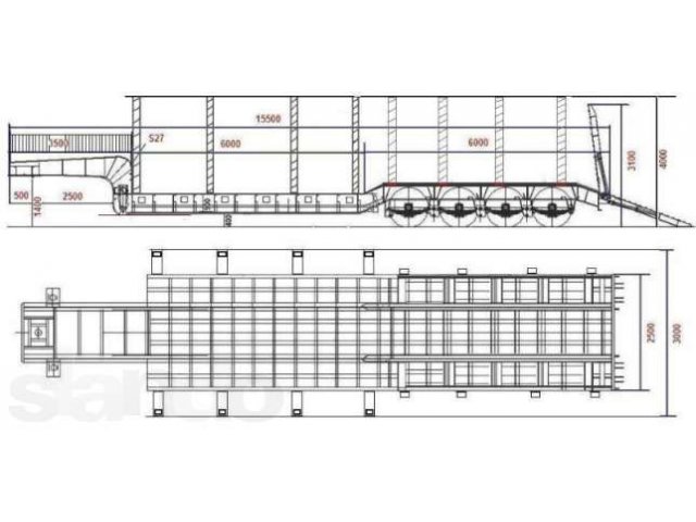 Продам трал грузоподъемность 100т (уширители, коники) в городе Чита, фото 4, стоимость: 1 450 000 руб.