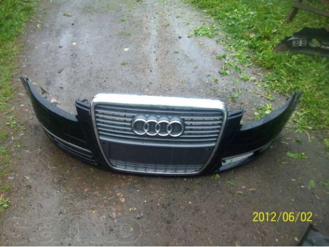 Audi(ауди) А6 бампер передний, решетка, противотуманки в городе Гатчина, фото 1, стоимость: 7 000 руб.