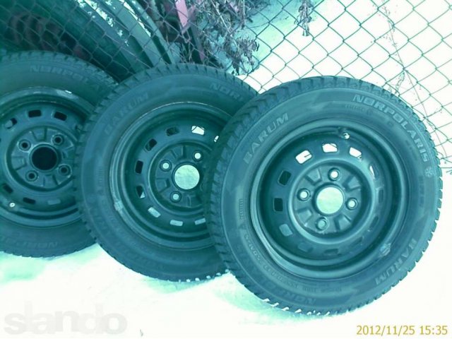 Продам Комплект Зимних колёс на МАТИЗ R-13 в городе Тюмень, фото 7, Шины, диски и колёса