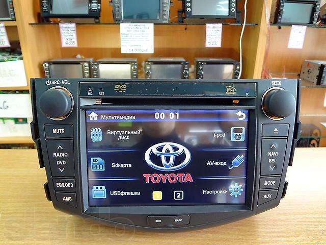 Автомагнитола Toyota RAV4. GPS, DVD, USB, TV, SD, HDD, Новая. Гарантия в городе Хабаровск, фото 1, Магнитолы