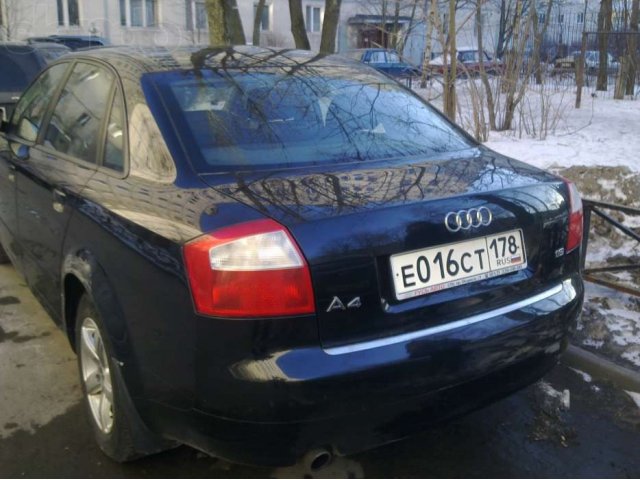 Audi A4 B6 (2004 г.) (седан), черный металлик, МКПП, 1,6 л, в городе Санкт-Петербург, фото 1, Выкуп автомобилей