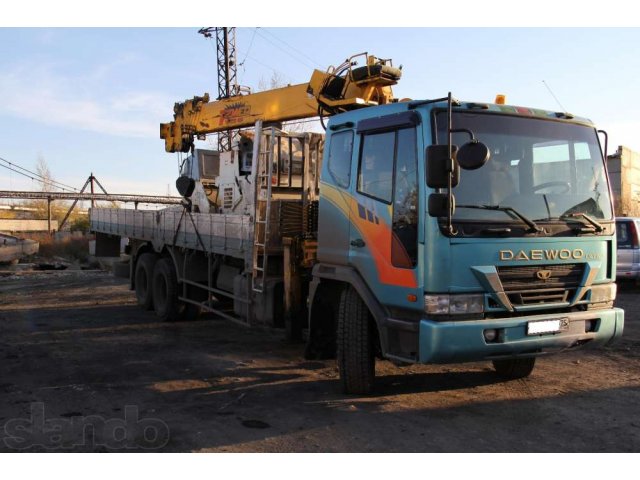 Срочно продам грузовик с краном манипулятором Daewoo Ultra 2003 г.в. в городе Чита, фото 1, Грузовики