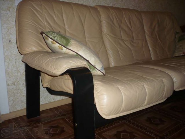 диван кожаный в городе Петрозаводск, фото 2, стоимость: 6 000 руб.
