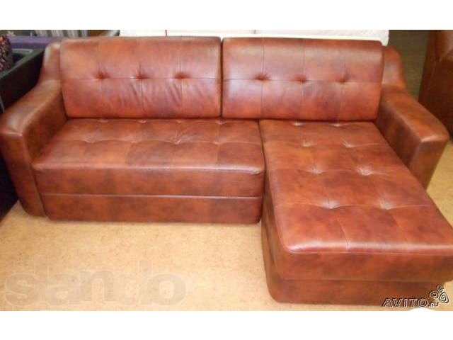 Продам угловой кожаный диван в городе Астрахань, фото 1, стоимость: 36 000 руб.