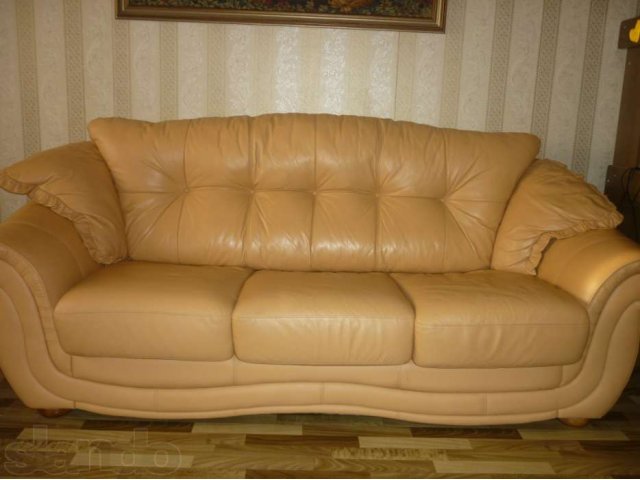 Продается кожаный диван и 2 кресла в городе Сургут, фото 1, стоимость: 85 000 руб.