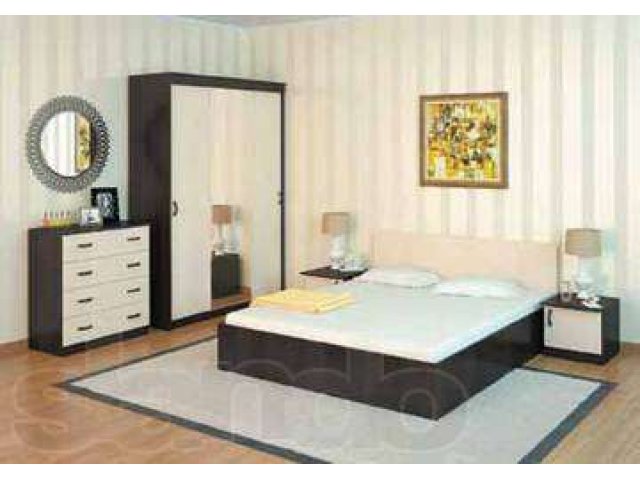 Новая спальня черно-белая. Спальный гарнитур в городе Псков, фото 1, стоимость: 21 990 руб.