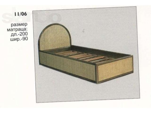 Кровать односпальная (ротанг) в городе Иркутск, фото 1, стоимость: 17 000 руб.