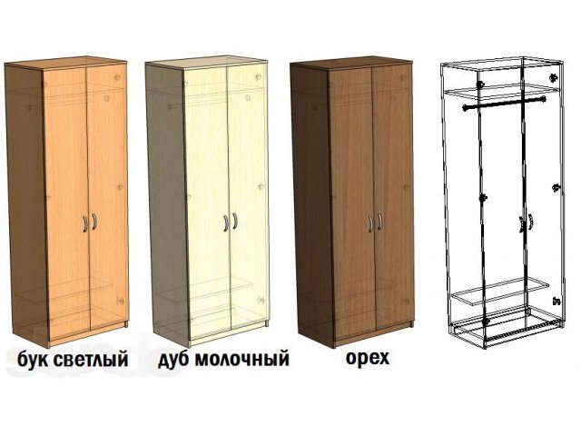 Шкаф новый для одежды в городе Калининград, фото 1, стоимость: 5 490 руб.