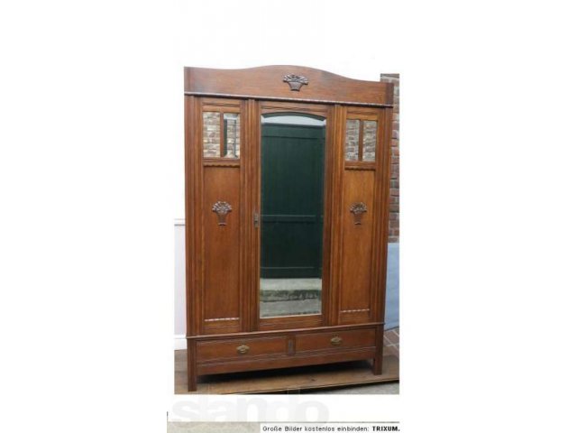 Шкаф для одежды в прихожую,1910г. (Германия) в городе Москва, фото 1, Мебель для прихожей