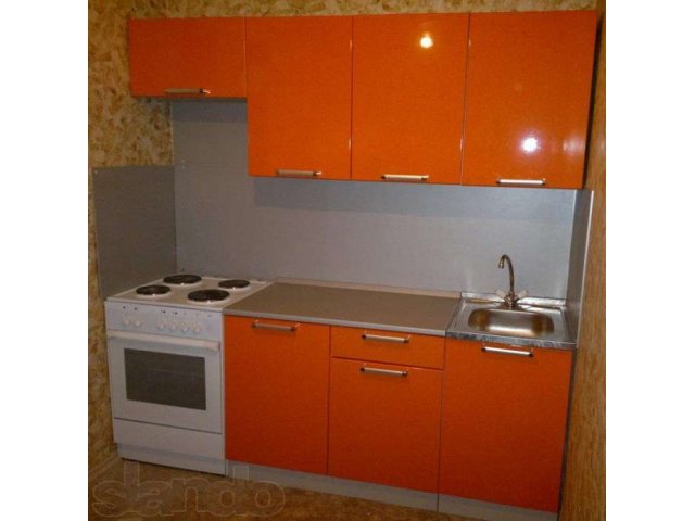 Кухня Эконом 2100мм металлик оранжевый в наличии в городе Москва, фото 8, Московская область
