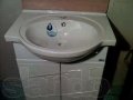 Продам тумбу с керамической раковиной белого цвета для ванной комнаты в городе Тольятти, фото 2, стоимость: 4 500 руб.