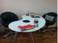Стол письменный, матовое стекло, для дома или офиса в городе Екатеринбург, фото 1, Свердловская область