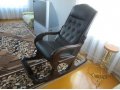 кресло-качалка (венге) матовая кожа в городе Оренбург, фото 1, Оренбургская область