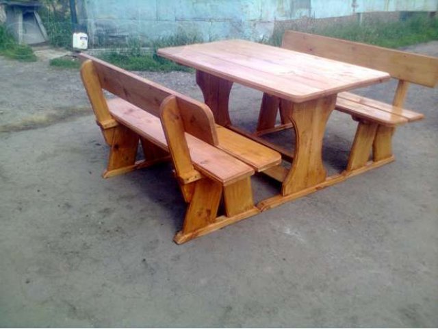Стол две скамейки в городе Домодедово, фото 1, Мебель на заказ