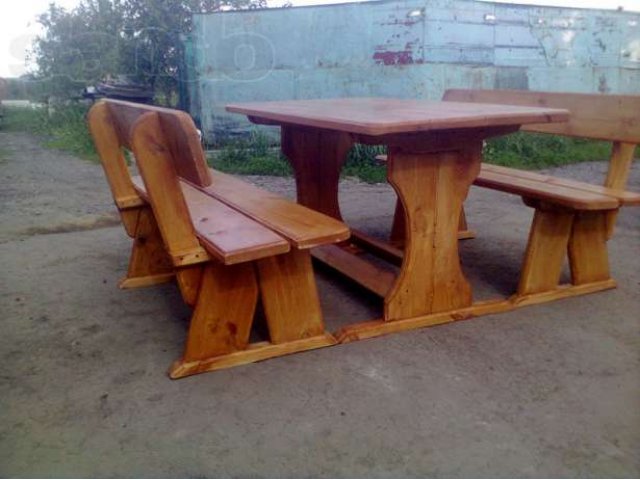 Стол две скамейки в городе Домодедово, фото 4, Мебель на заказ