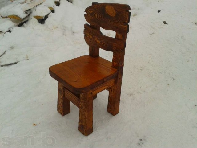 стул медведь из массива сосны в стиле древо в городе Уфа, фото 1, стоимость: 0 руб.