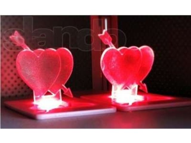 Валентинка - светильник в виде сердечка! в городе Красноярск, фото 1, стоимость: 150 руб.
