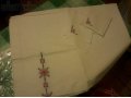 Новые белые льняные салфетки с вышивками с этикеткой советская цена 3 в городе Саратов, фото 1, Саратовская область