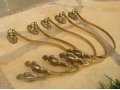 Крючки, держатели для гардин латунь Франция 5 штук в городе Новосибирск, фото 1, Новосибирская область