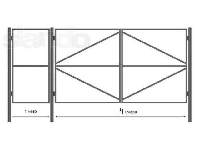 Сетка Рабица, Ворота в городе Санкт-Петербург, фото 2, Ленинградская область