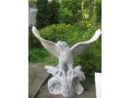 Скульптура орла в деталях 115х115см. из цельного бело-серого мрамора в городе Лобня, фото 1, Московская область