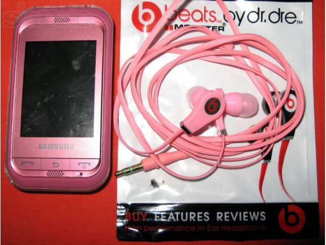 Samsung C3300 Champ + Monster Beats Tour в городе Рязань, фото 2, стоимость: 2 000 руб.