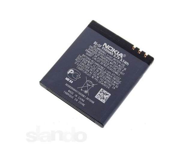 Аккумулятор Nokia BL-5F Оригинал Распродажа!!! в городе Тольятти, фото 2, стоимость: 199 руб.