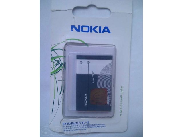 Аккумуляторная батарея BL-4C [Original] для телефонов Nokia в городе Липецк, фото 1, Аккумуляторы