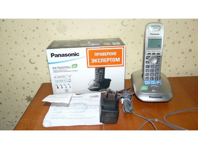 Цифровой беспроводной телефон Panasonic в городе Новокузнецк, фото 1, стоимость: 700 руб.