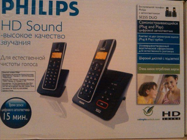 Продам беспроводной телефон DECT б/у(1 месяц) Philips SE2552b в городе Воронеж, фото 1, Радиотелефоны