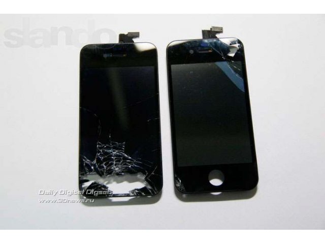 Iphone 4-4s замена экрана в городе Омск, фото 2, Ремонт, сервис и прошивка телефонов