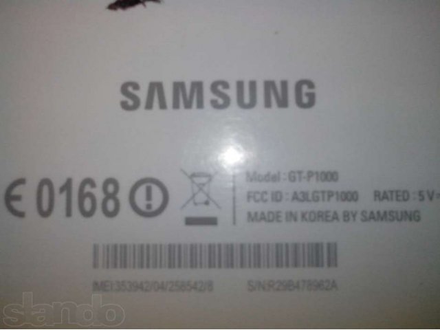 Samsung Galaxy tab GT-P1000 в городе Орёл, фото 5, Планшеты