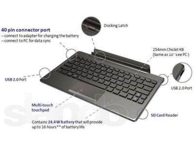 Планшетный ПК Asus Eee Pad Transformer TF101 32GB+Dock в городе Пойковский, фото 5, Ханты-Мансийский автономный округ