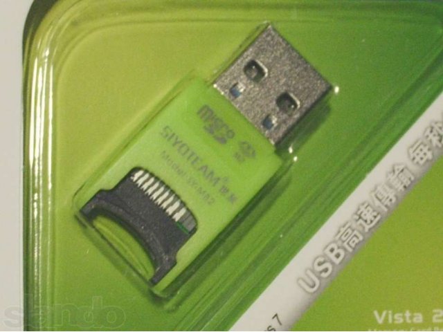 Миниатюрный USB картридер-флэшка для карт памяти Микро SD.Новый в городе Казань, фото 1, Аксессуары