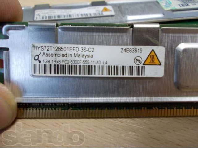 память DDR2 IBM 1GB 1Rx8 PC2-5300F 555-11-A0 в городе Барнаул, фото 2, Модули памяти