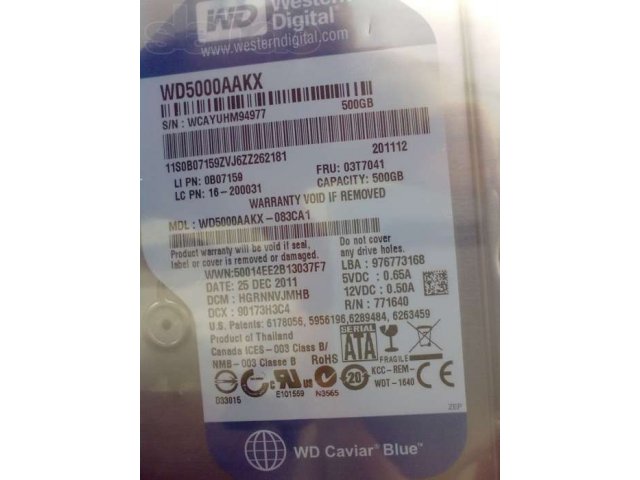 Продам жёсткий диск в городе Курганинск, фото 3, Жесткие диски (HDD и SSD)