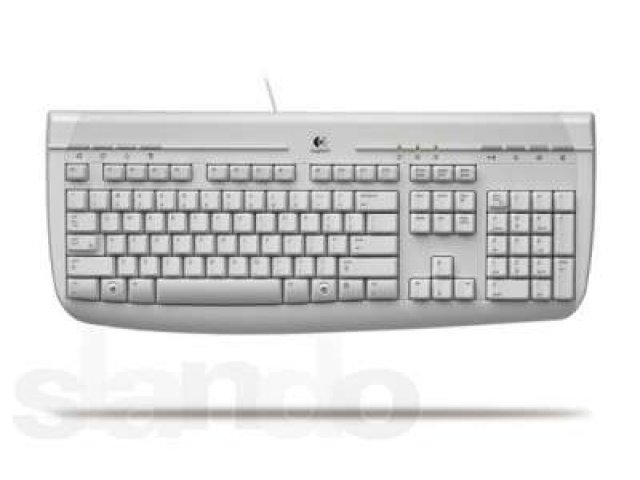 Новая влагозащищенная клавиатура Logitech Internet 350 PS/2 в городе Москва, фото 1, Клавиатуры, мыши, игровые манипуляторы