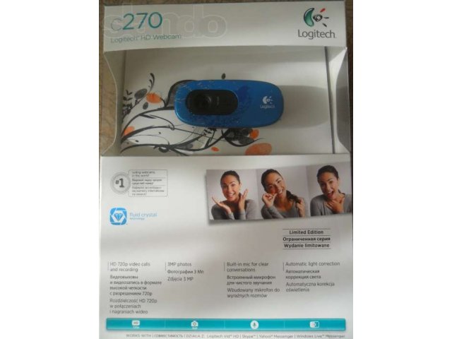 Продам веб-камеру Logitech c270 в городе Омск, фото 2, Омская область