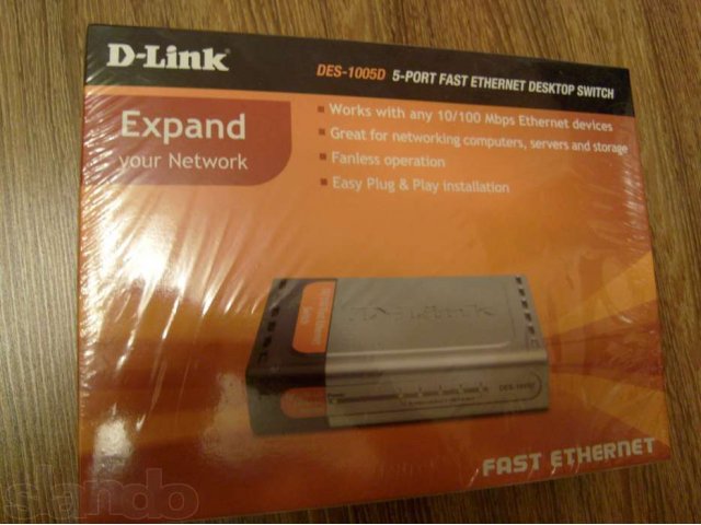 D-link DES-1005D новый в упаковке в городе Шарыпово, фото 1, Сетевое оборудование