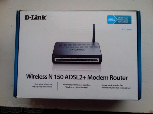 D-Link Wireless N 150 ADSL2+ Modem Router (НОВЫЙ) в городе Пермь, фото 1, Пермский край
