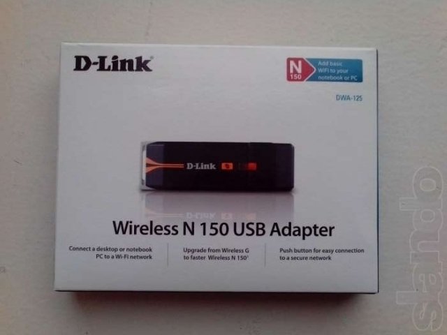 D-Link Wireless 150 USB Adapter (DWA-125) НОВЫЙ в городе Пермь, фото 1, Сетевое оборудование