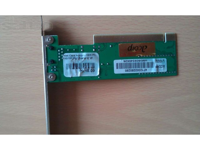 Продам сетевой адаптер Acorp L-100S за 60 руб. в городе Саратов, фото 1, Сетевое оборудование
