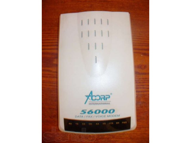 Acorp 56000 Sprinter56k Ext - Fax modem в городе Курск, фото 3, Сетевое оборудование