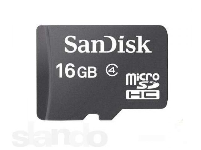 Карта памяти microSd SanDisk 16 Gb в городе Тула, фото 1, стоимость: 500 руб.