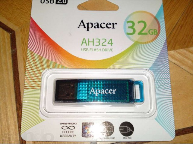 USB 2.0 flash drive Apacer 32 gb AH328 новая в городе Москва, фото 5, Московская область