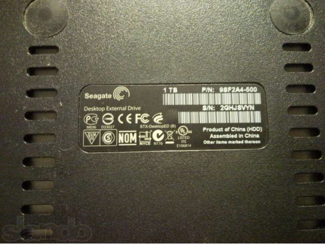 Винчестер Seagate 1Tb (внешний) в городе Нижний Новгород, фото 2, Переносные жёсткие диски