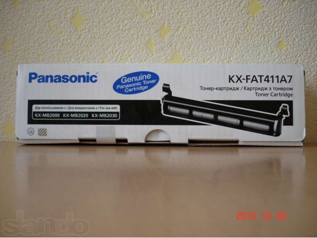 Тонер-картридж Panasonic KX-FAT411A7 в городе Красноярск, фото 1, Картриджи, тонеры