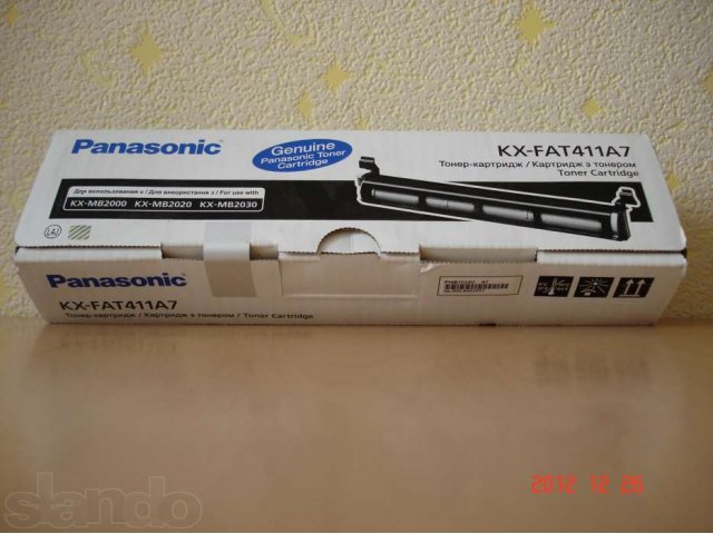 Тонер-картридж Panasonic KX-FAT411A7 в городе Красноярск, фото 2, Красноярский край