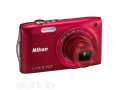 фотоапарат Nikon Coolpix S3300 Red в городе Белгород, фото 1, Белгородская область
